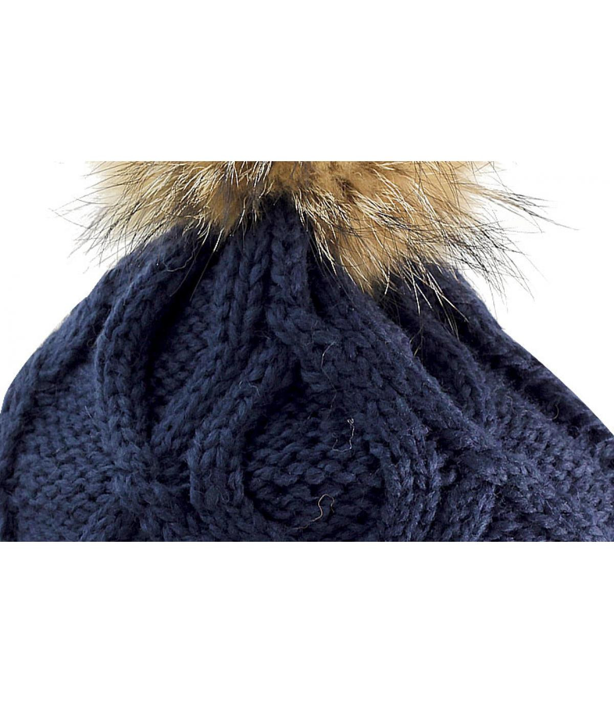 Navy cuff fur Seeberger